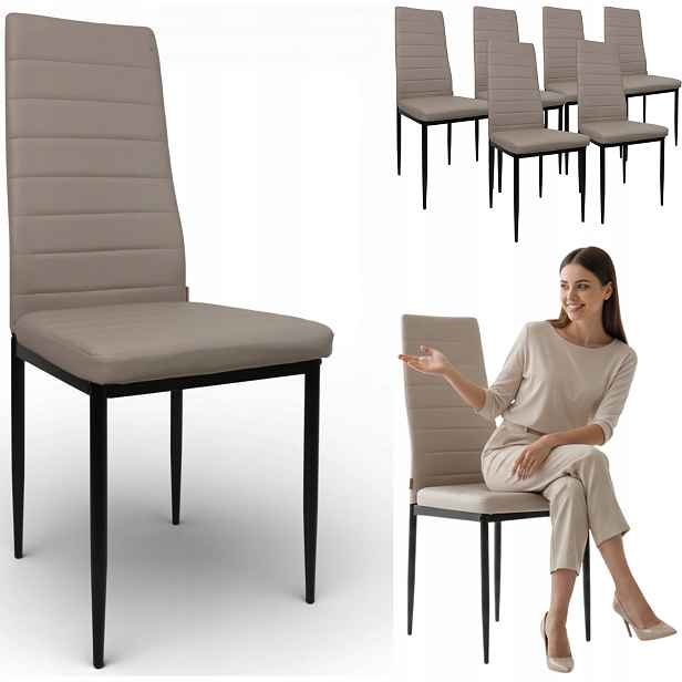 6 Křesel Brand cappuccino kuchyně obývací pokoj glamour loft komfort čalouněný