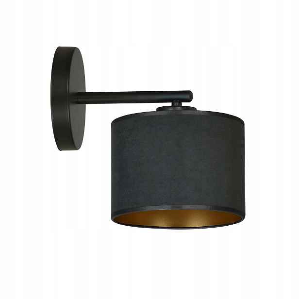 Nástěnná lampa Emibig Hilde 1xE27 15W Černá Zlatá Stmívatelná Stylová Emibig
