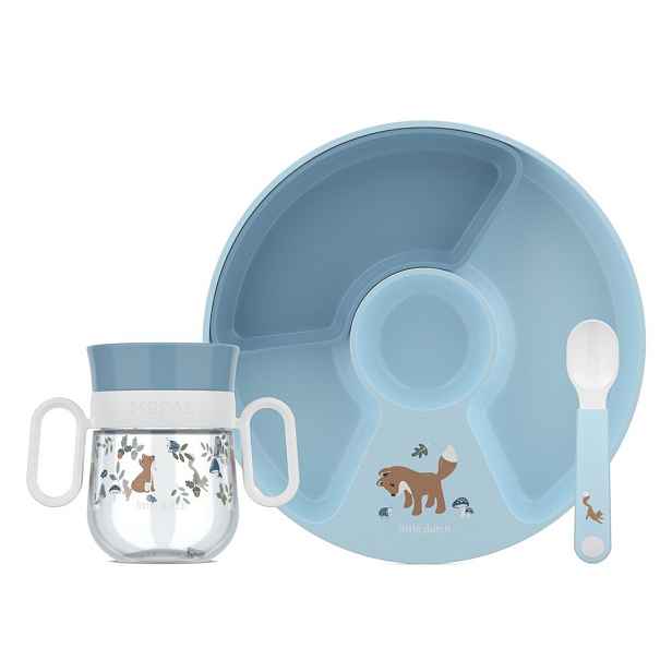 Plastová dětská jídelní sada 3 ks Forest Friends by Little Dutch – Mepal