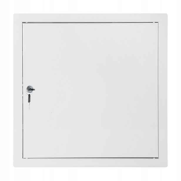 Revizní Dvířka Kovová Bílá Zámek 30x30 Pl