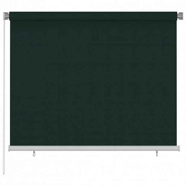 vidaXL Venkovní roleta 180 x 140 cm tmavě zelená HDPE