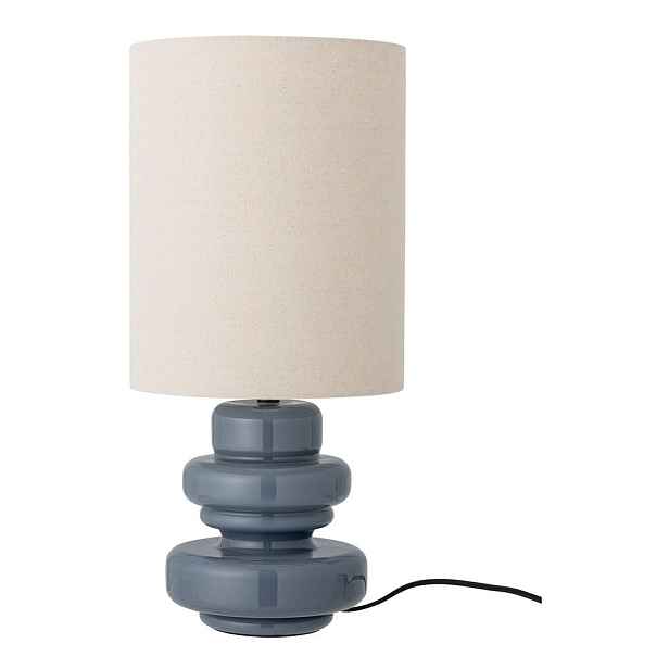 Modrá stolní lampa s textilním stínidlem (výška 51 cm) Fabiola – Bloomingville