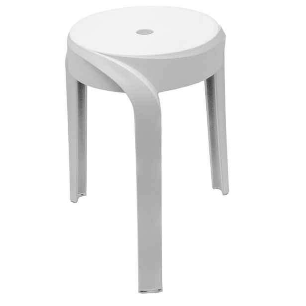 Ridder STAN koupelnová stolička, průměr 30cm, bílá