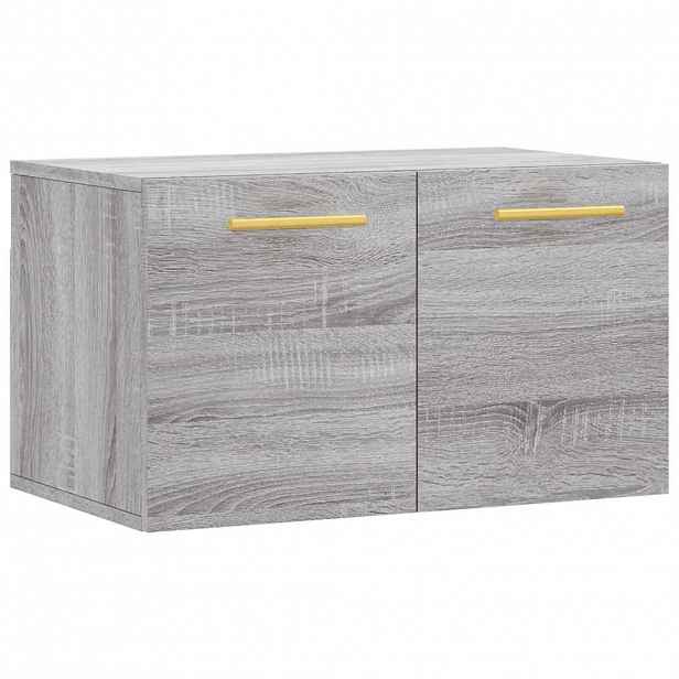 vidaXL Nástěnná skříňka šedá sonoma 60 x 36,5 x 35 cm kompozitní dřevo