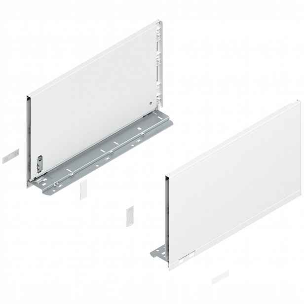 BLUM770F4002SLEGRABOX boky zásuvky o wys.NL=400 mm, hedvábná bílá matná barva