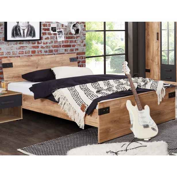 Postel Liverpool 140x200 cm, dub