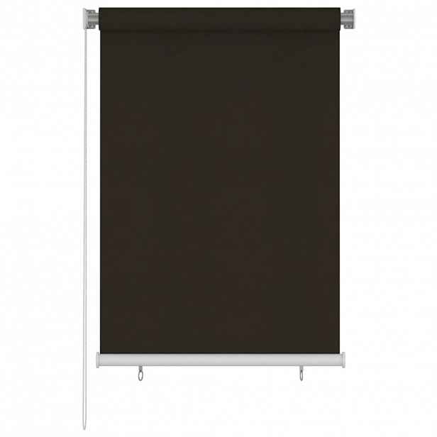 vidaXL Venkovní roleta 100 x 140 cm hnědá HDPE
