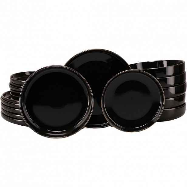 Creatable JÍDELNÍ SOUPRAVA Nordic Festive Schwarz 18dílné