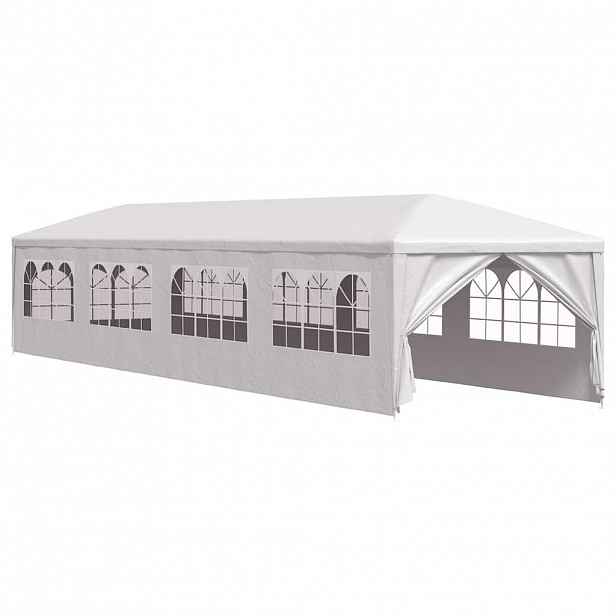vidaXL Zahradní party stan 3x12 m bílý