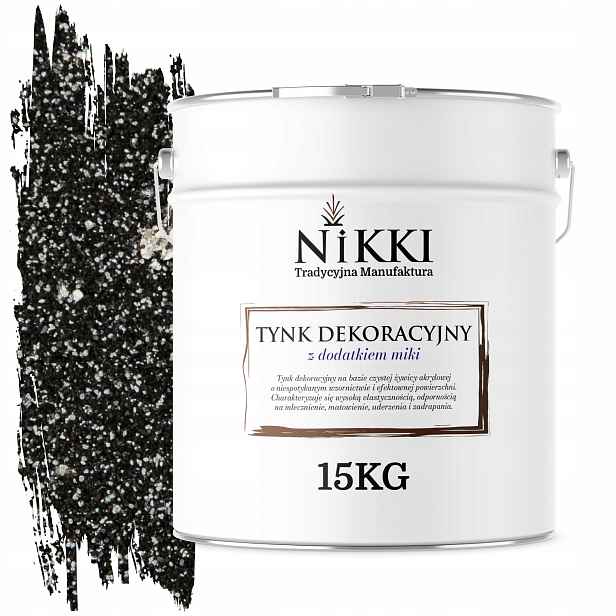 Vnitřní Dekorativní Omítka 15 Kg Tmavě Šedá Se Stříbrnou Slídou D914