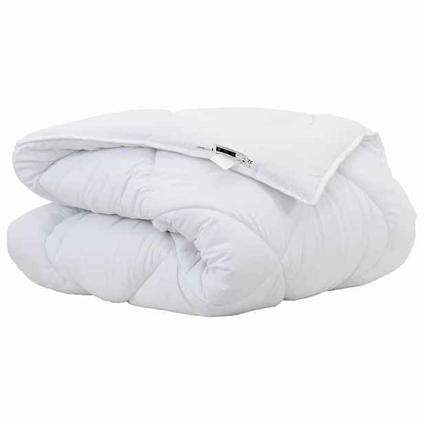 vidaXL Zimní přikrývka 200 x 135 x 5 cm Zima Polyester Bílá Prodyšný