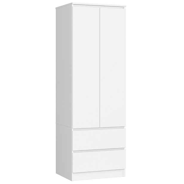 Ak furniture Šatní skříň Star 60 cm bílá
