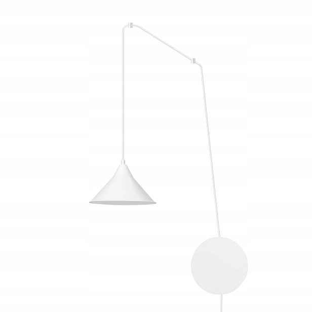 Emibig Závěsná lampa Abramo 1xE27 15W Bílá, nastavitelná, IP20