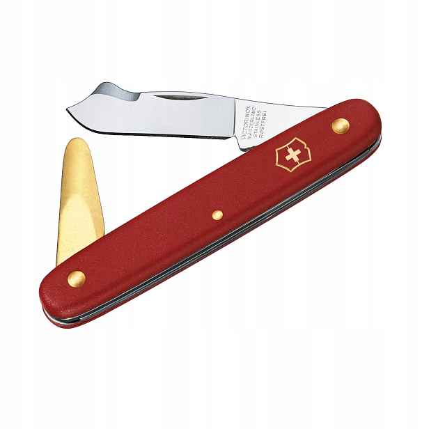 Nůž zahradnický Victorinox na očkování skládací mosazný jazýček