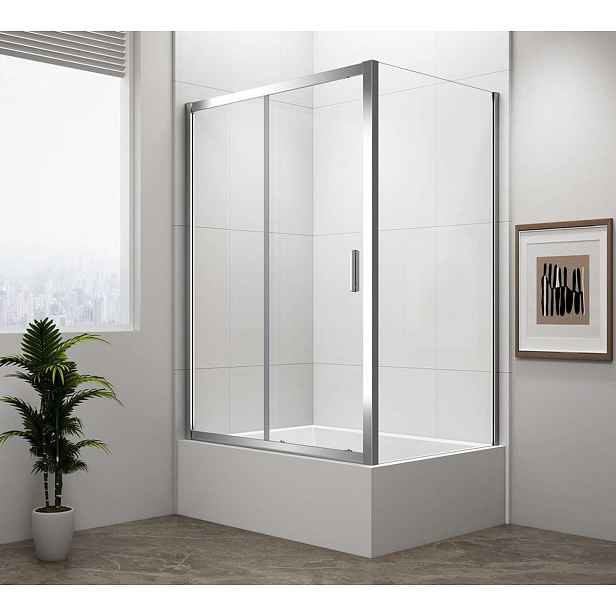 Polysan Deep - Sprchový kout 120x90 cm, L/P varianta, čiré sklo/chrom MD1216MD3316