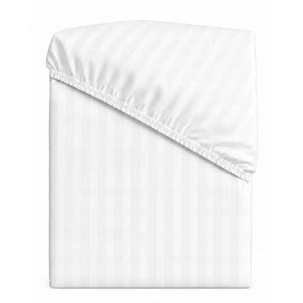 Prostěradlo Damašek 1 cm, gumička 180x200x35 100% Bavlna Vysoké
