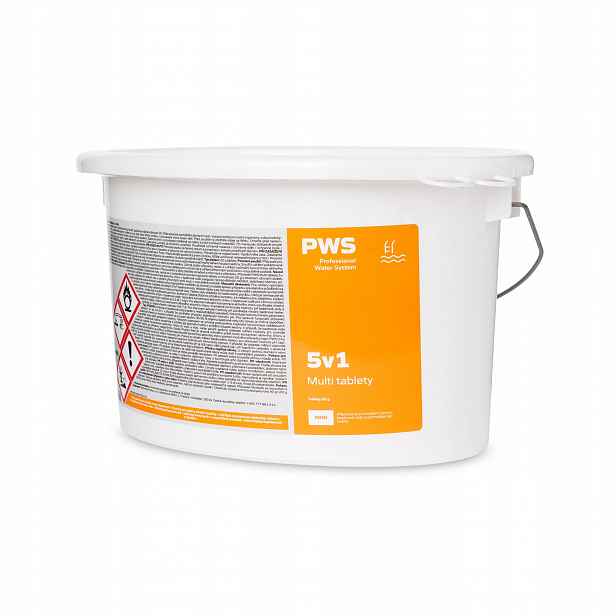 Pws Multi tablety 5v1 do bazénu 20g 5 kg bazénová chemie