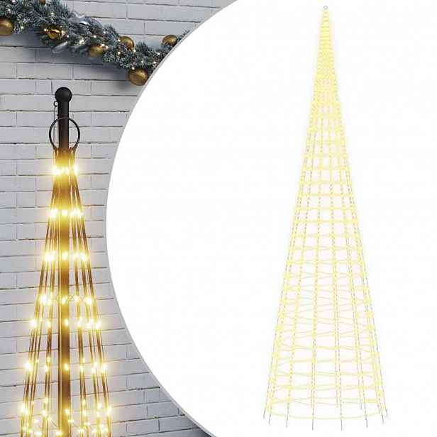 vidaXL LED vánoční stromek 3000 teplých bílých LED 800 cm
