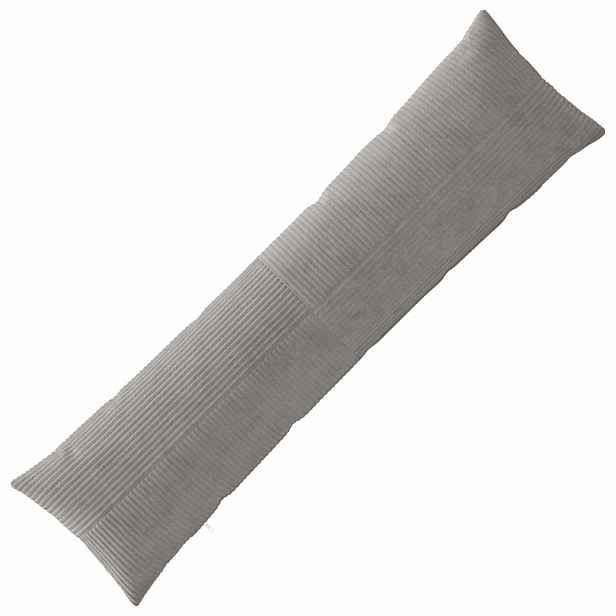 vidaXL Povlak na polštář ALMELO Světle šedá 40 x 145 cm manšestr