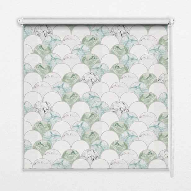 TULUP VNITŘNÍ roleta - okenní roleta - roleta - 60x140 cm - Půlkruh