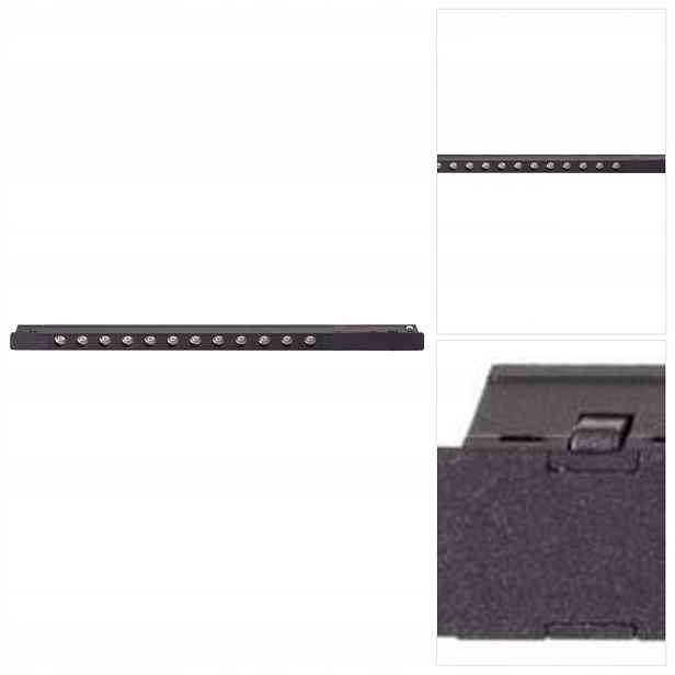 Černé kolejnicové osvětlení Magnetic Lin – čistá linie v pracovně MaxLight