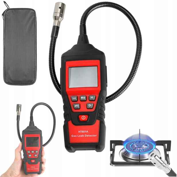 Detektor HT601A Hořlavý Plyn Přenosný Únik LCD Obrazovka S Automatickým Ovládáním