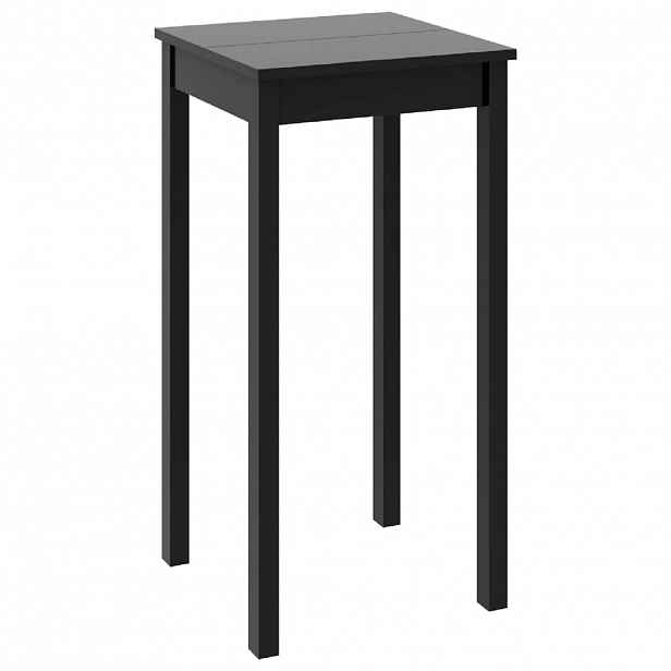 vidaXL Barový stůl MDF černý 55 x 55 x 107 cm