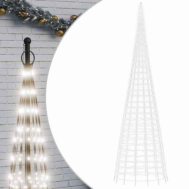 vidaXL LED vánoční stromek 3000 studených bílých LED 800 cm