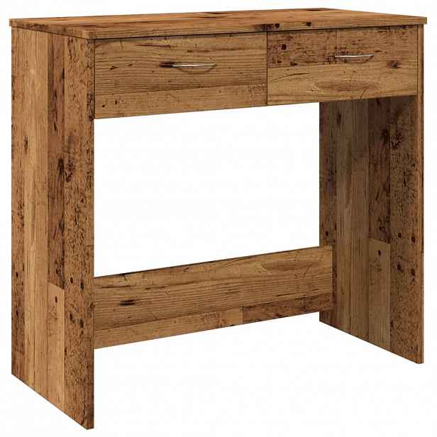 vidaXL Psací stůl old wood 80 x 40 x 75 cm kompozitní dřevo