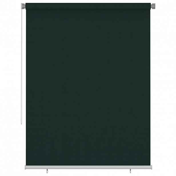 vidaXL Venkovní roleta 180 x 230 cm tmavě zelená HDPE
