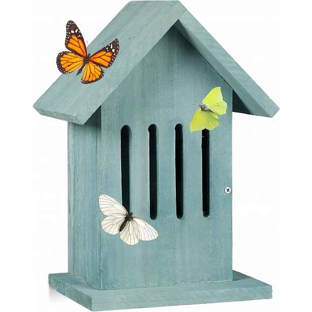 Domeček Pro Motýly, Hmyzí Hotel, Tyrkysový, 25,5 CM