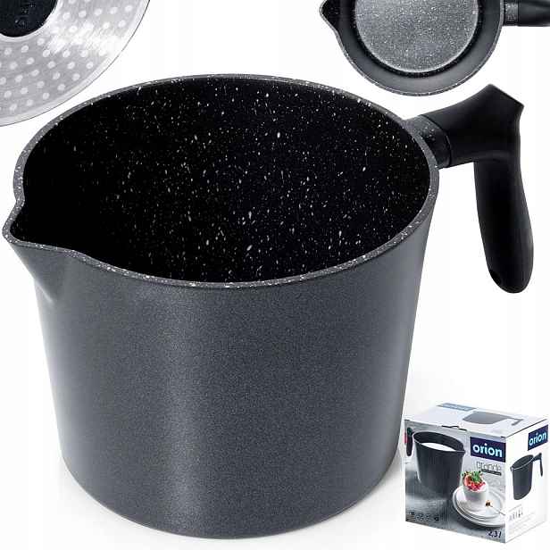 Hrnec na vaření mléka Indukce s rukojetí Granitová výlevka Orion 2,2 l