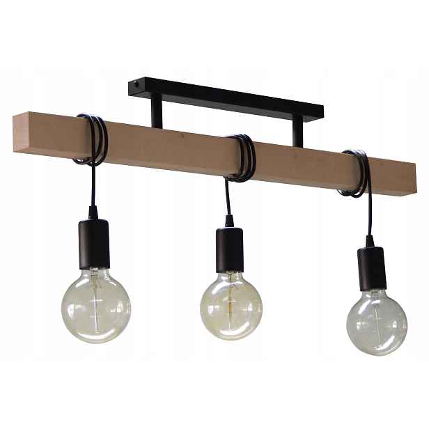 Lampa Do Kuchyně Nad Bar Bufet Do Altánku Obývacího Pokoje Led E27 Dřevěná