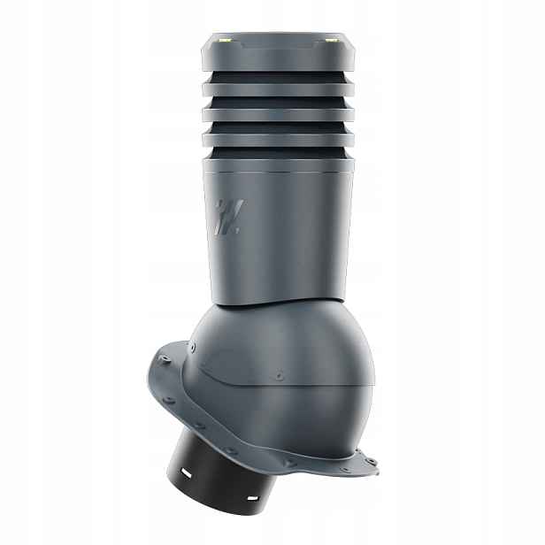 Větrací komín Ecoline pro plechovou střešní krytinu, profil B, průměr 150 mm, antracit