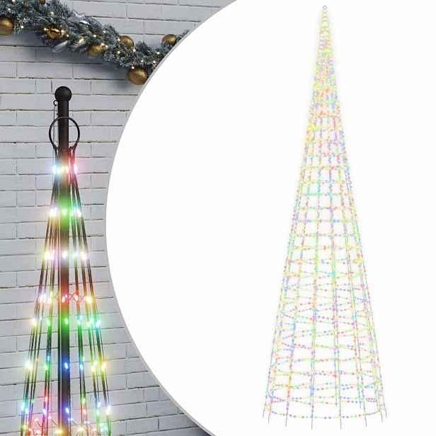 vidaXL LED vánoční stromek 3000 barevných LED diod 800 cm