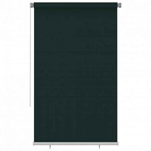 vidaXL Venkovní roleta 140 x 230 cm tmavě zelená HDPE