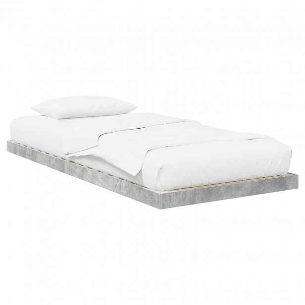 vidaXL Rám postele Betonově šedá 75 x 190 cm Kompozitní dřevo