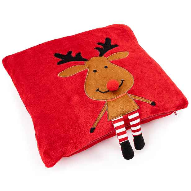 4Home Vánoční povlak na polštářek Happy Reindeer, 40 x 40 cm