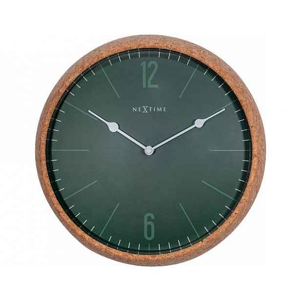 Designové nástěnné hodiny 3509gn Nextime Cork 30cm