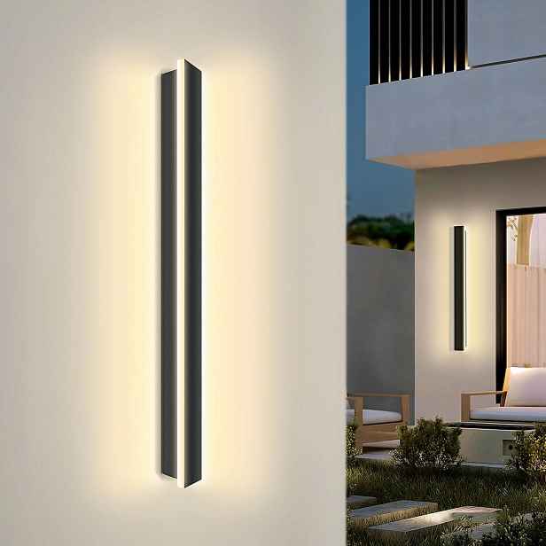 Lampa Kinket Led Venkovní Fasádní Nástěnná 32 k Vodotěsná IP65 80 CM