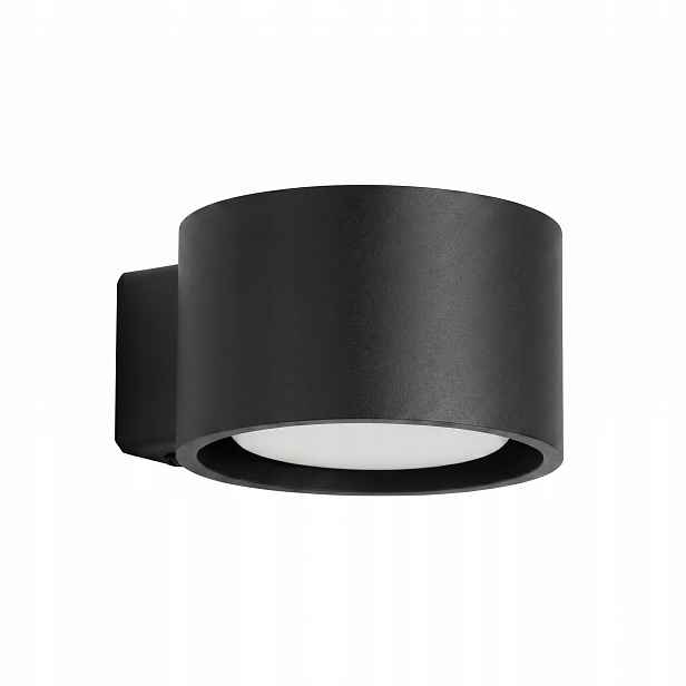 Nástěnná lampa Modo 1 černá Gx53 Nástěnná lampa černá kulatá loft Sollux