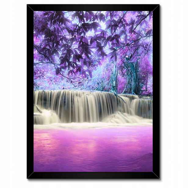 Plakáty v rámu 30x40 Fialový vodopád