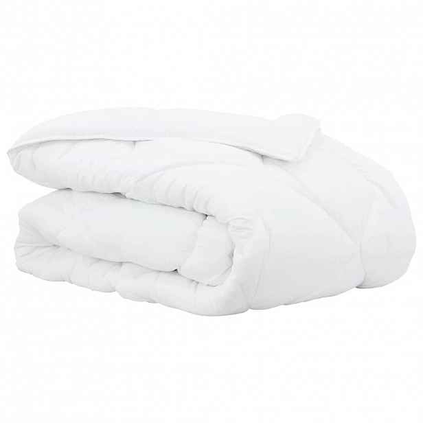 vidaXL Zimní přikrývka 240 x 200 x 5 cm Zima Polyester Bílá Prodyšný