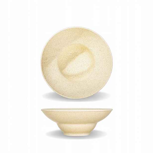 Talíř hluboký kulatý Wilmax 22,5 cm 1100 ml Porcelán s Imitací Kamene