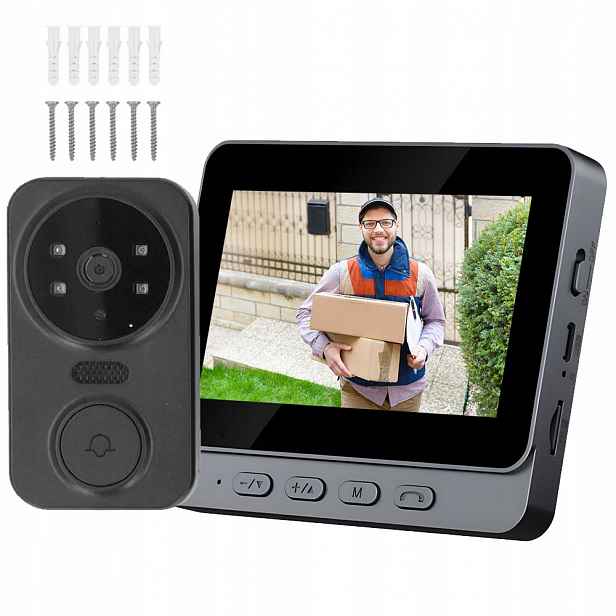 Videotelefon Do Dveří S Kamerou 1080P Interkom Videotelefon Zvonek Sada