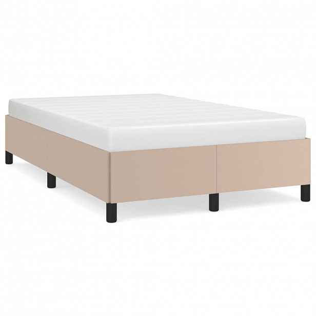 vidaXL Rám postele bez matrace cappuccino 120x190 cm umělá kůže