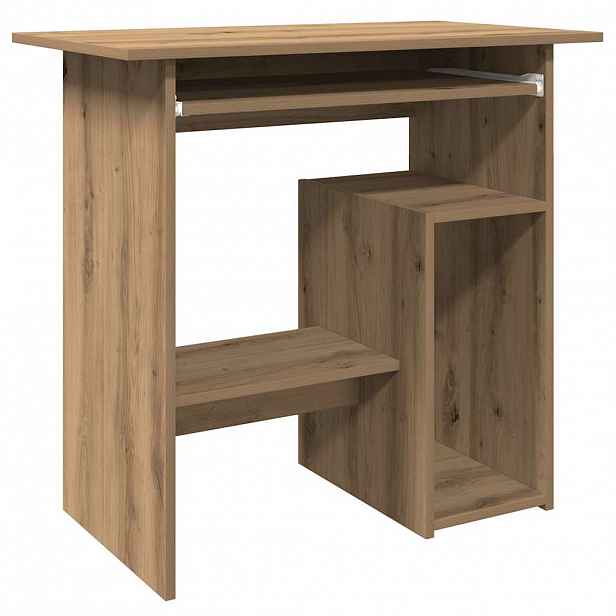 vidaXL Psací stůl dub artisan 80 x 45 x 74 cm kompozitní dřevo