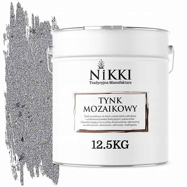 Mozaiková Pryskyřičná Omítka 12,5 Kg, Vnější Mozaika Stříbrná S Černou Slídou M51