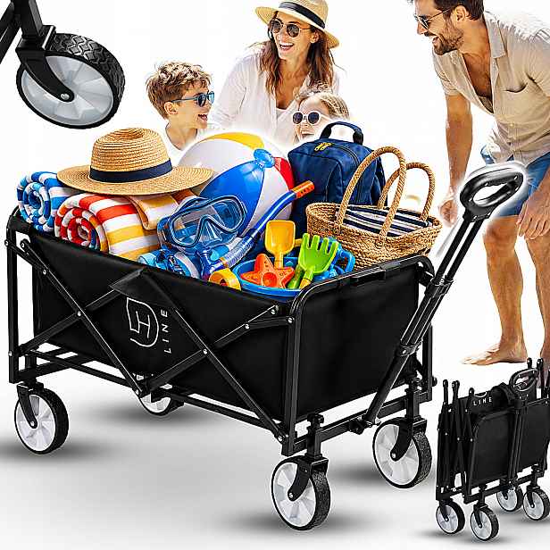 Plážový Kempingový Turistický Vozík Skládací Ryby Prostorný XL