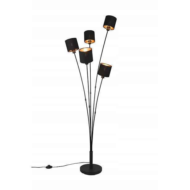 Rl Stojací Lampa Tommy Černá, 5xE14, 163cm
